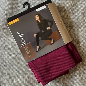 Womens Cranberry Fleece Leggings size s/m 1 pair